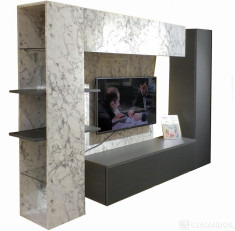 Гостиная в цвете белый мрамор  Гостиная в цвете белый мрамор