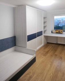 Детская мебель с мягким элементом в комнату мальчика Детская мебель с мягким элементом в комнату мальчика