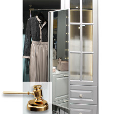 Угловая классическая гардеробная Угловая классическая гардеробная