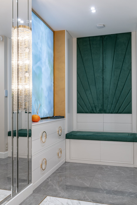 Прихожая с мягким элементом Прихожая с мягким элементом